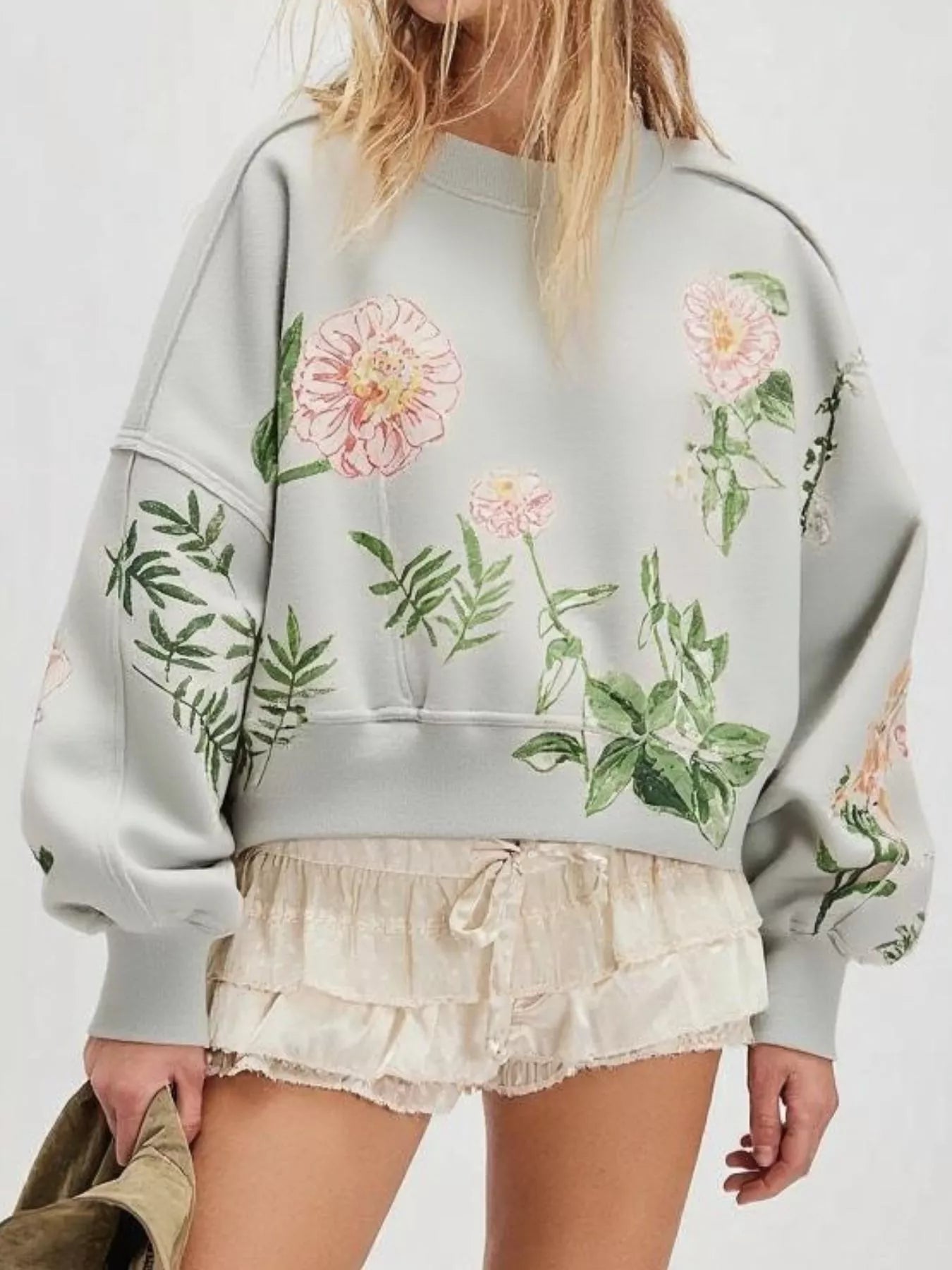Perfectly Printed Sweatshirt - Oh she Rose