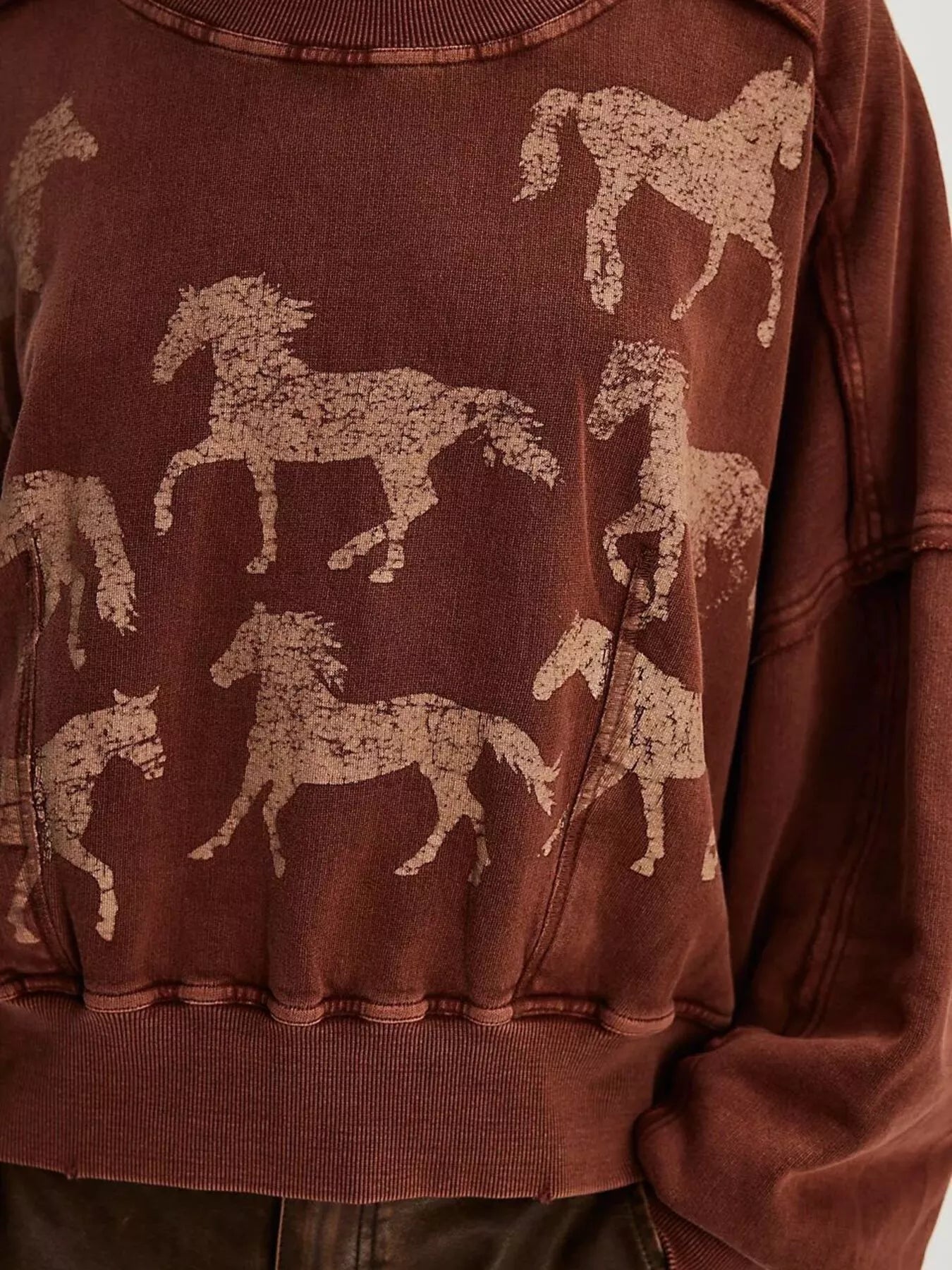 Perfectly Printed Sweatshirt - Oh she Rose