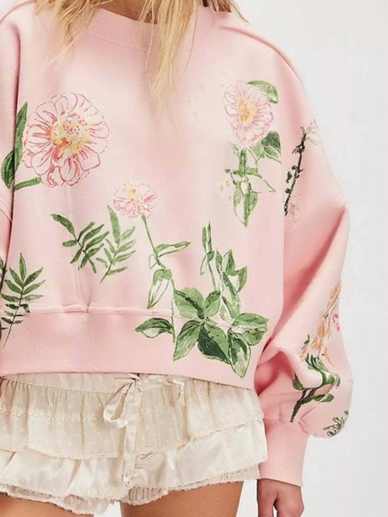 Perfectly Printed Sweatshirt - Oh she Rose