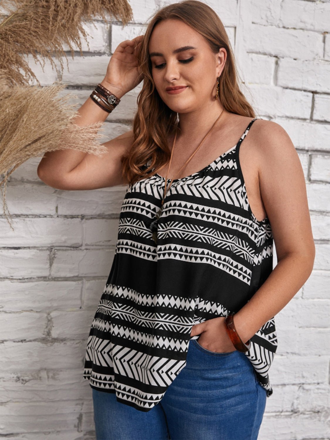 Plus Size Scoop Neck Cami - Oh she Rose