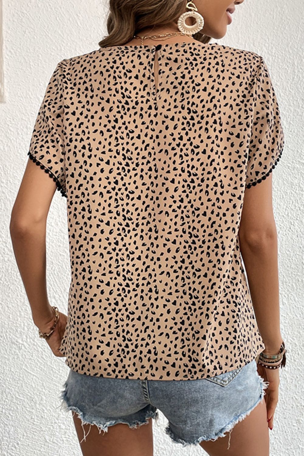 Pom Pom Petal Sleeve Blouse - Oh she Rose
