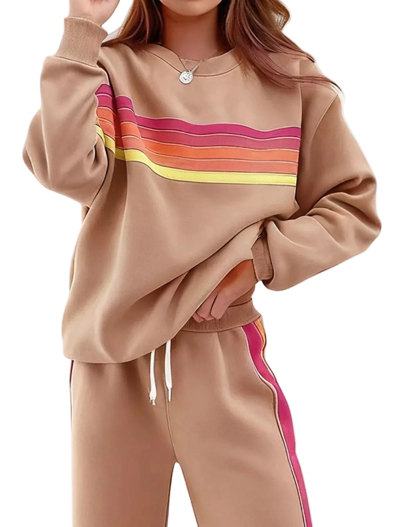 Retro Stipe Lounge Set - Oh she Rose