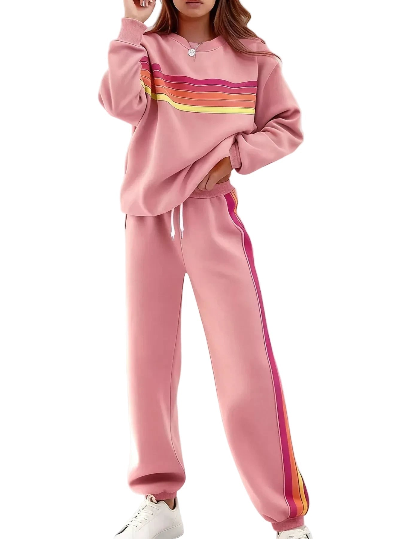 Retro Stipe Lounge Set - Oh she Rose