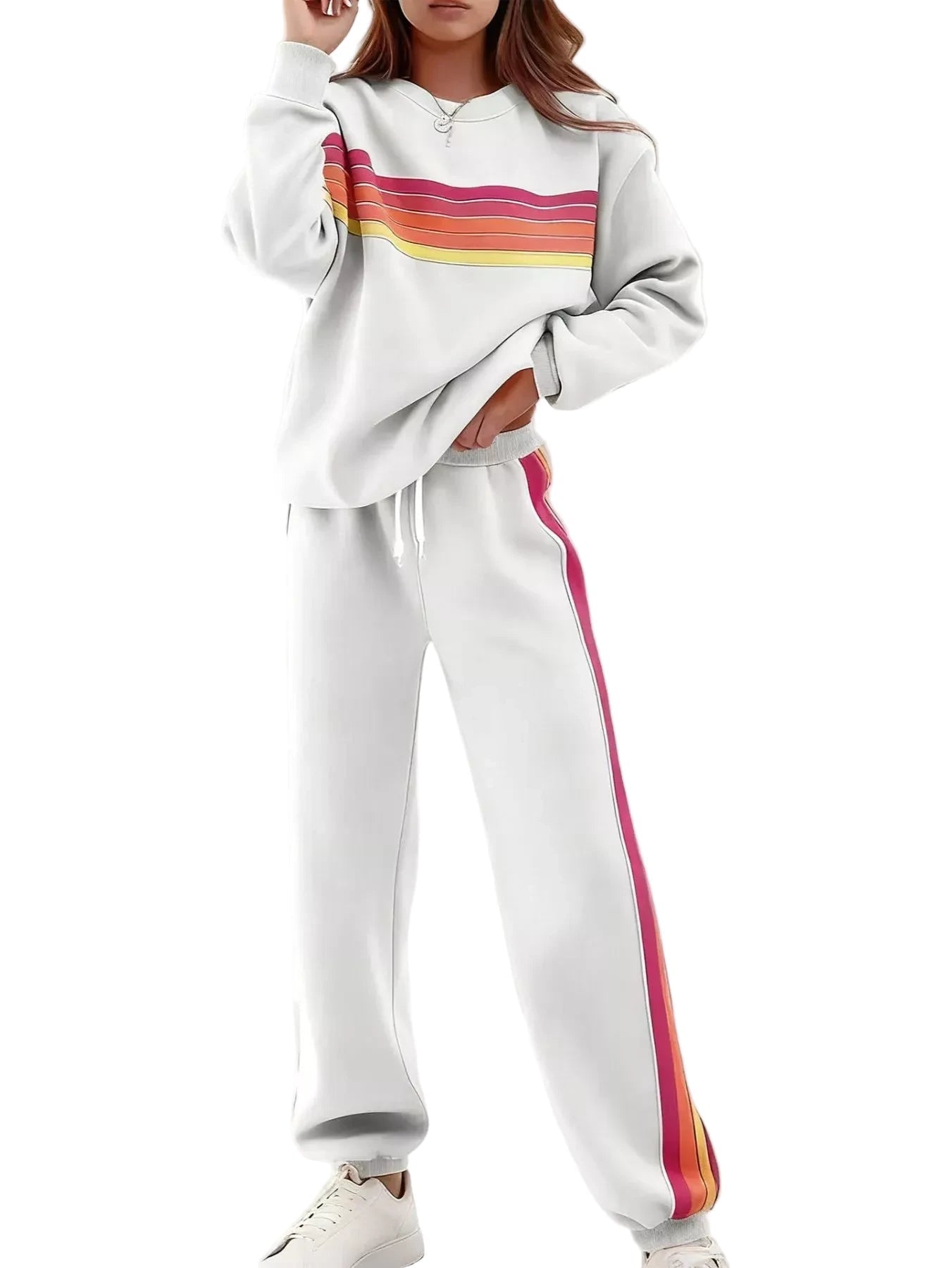 Retro Stipe Lounge Set - Oh she Rose