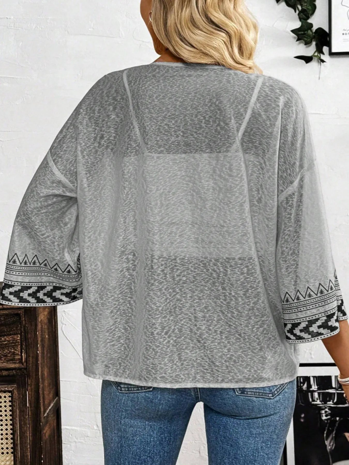 Sheerly Delightful Open Front Kimono - Oh she Rose