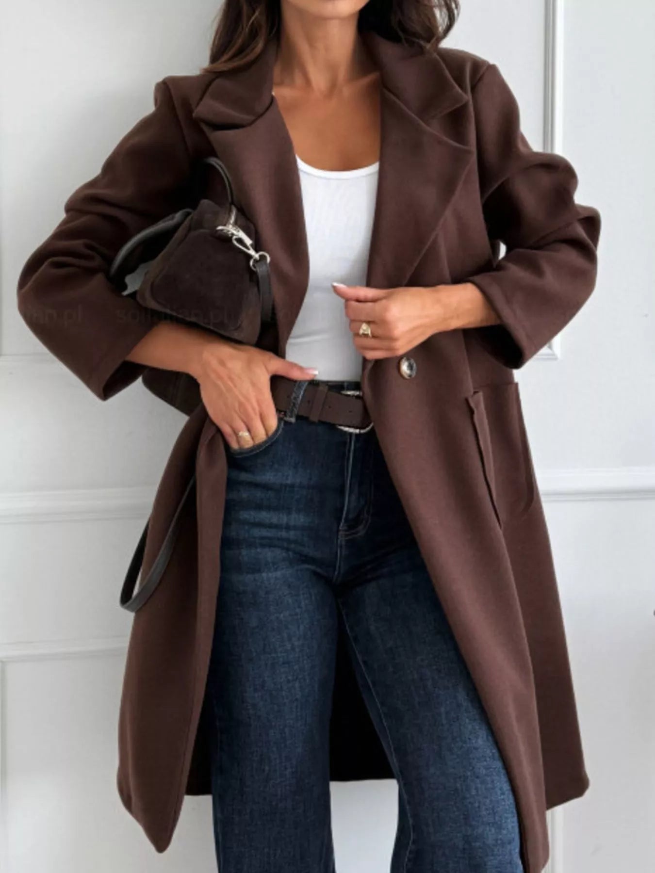 Single - Breasted Trench Coat - Oh she Rose