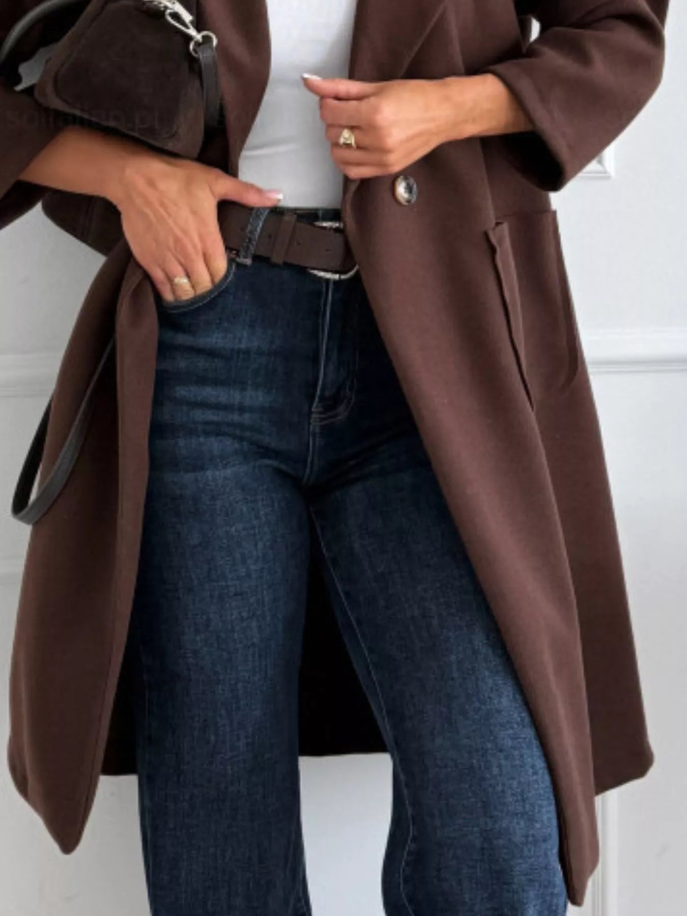 Single - Breasted Trench Coat - Oh she Rose