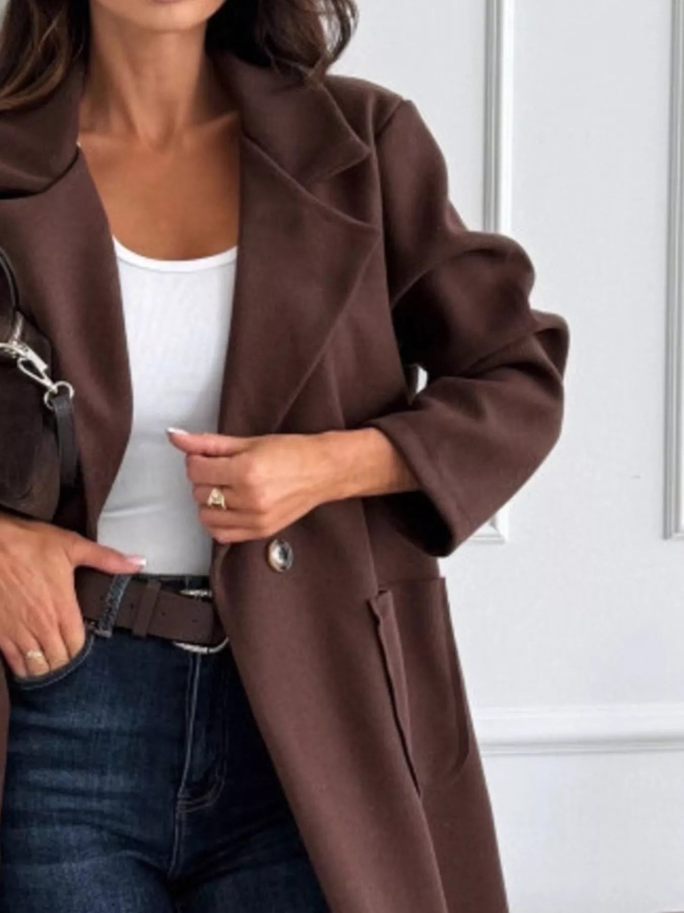 Single - Breasted Trench Coat - Oh she Rose
