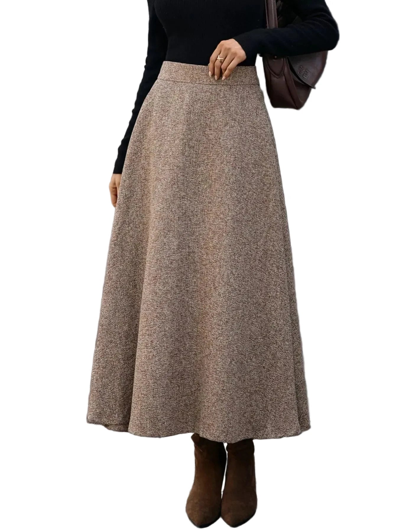 Soft A - Line Midi Skirt - Oh she Rose