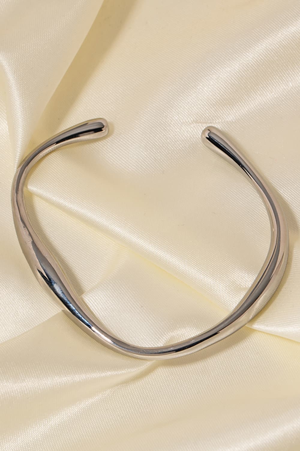 Stainless Steel Open Bracelet - Oh she Rose