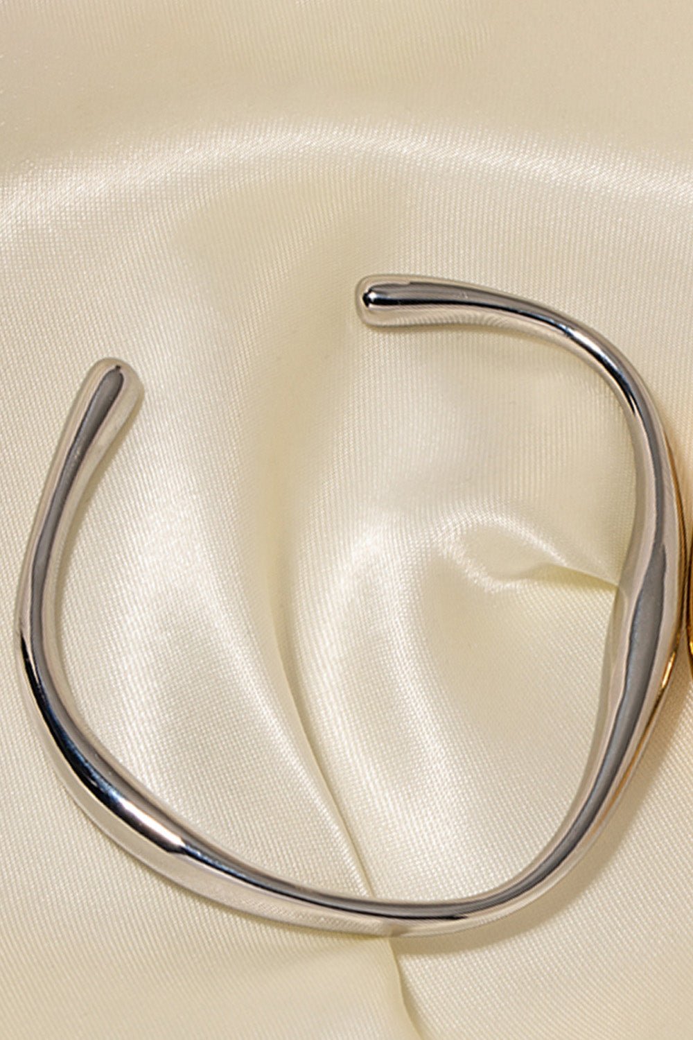 Stainless Steel Open Bracelet - Oh she Rose