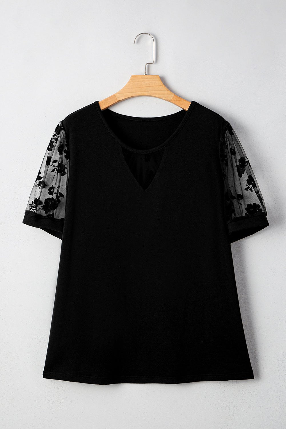 Sweet and Sassy Floral Mesh Top - Oh she Rose