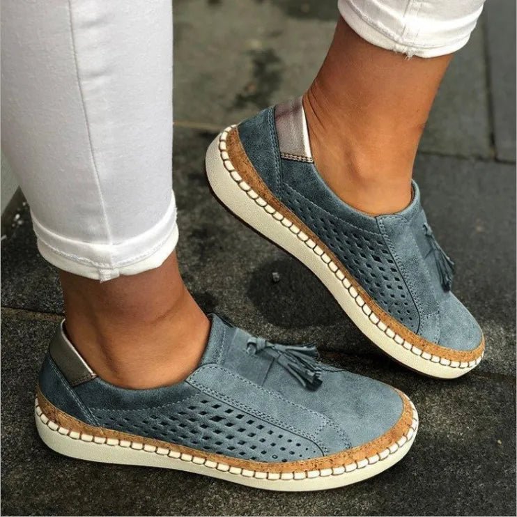 Tassel Round Toe Loafers - Oh she Rose