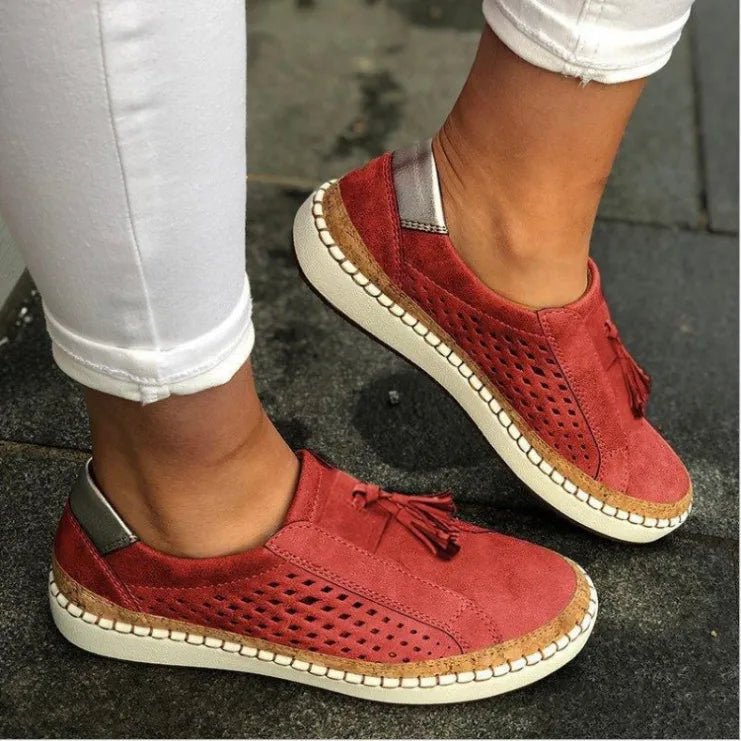 Tassel Round Toe Loafers - Oh she Rose