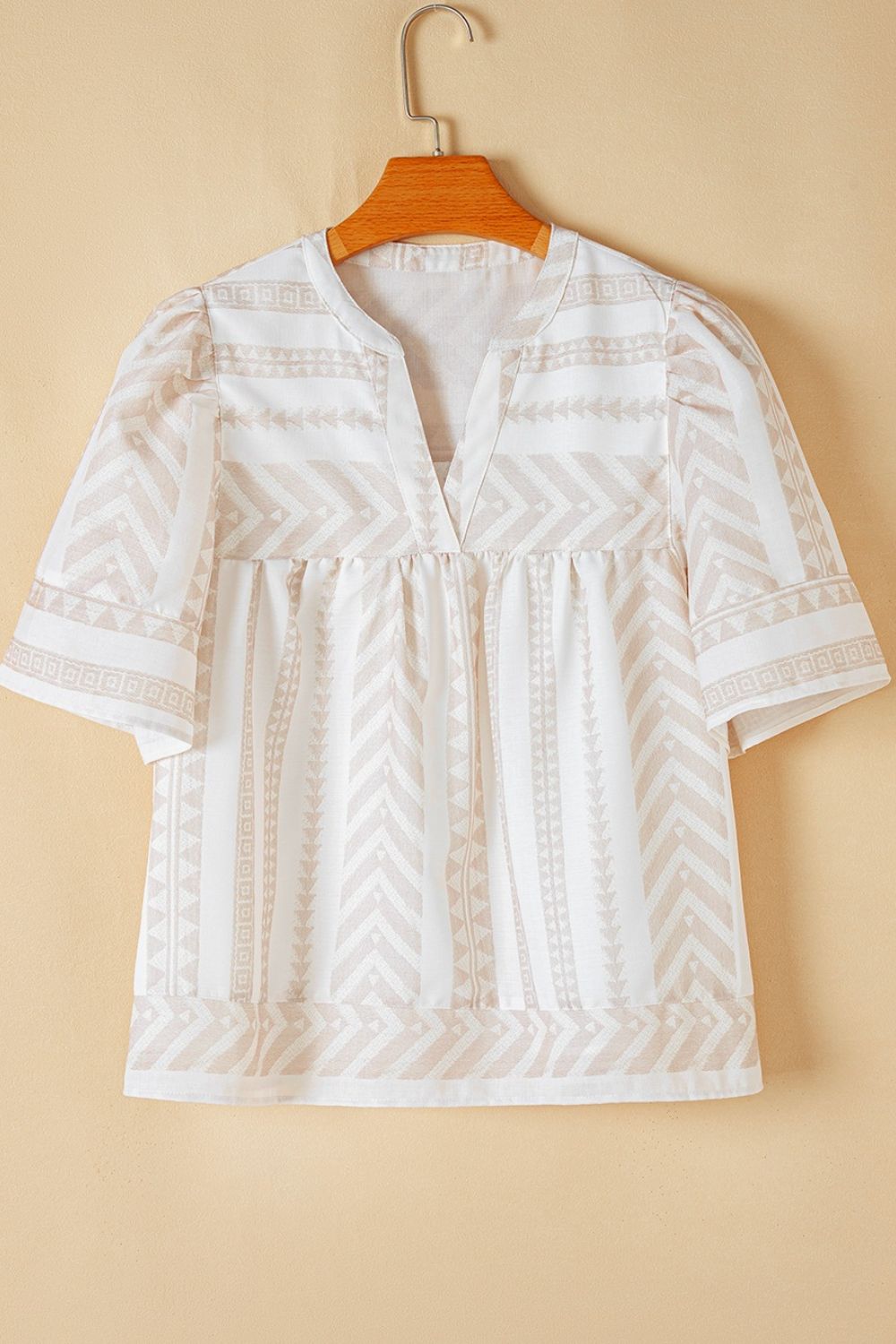 The Brittney Geometric Blouse - Oh she Rose