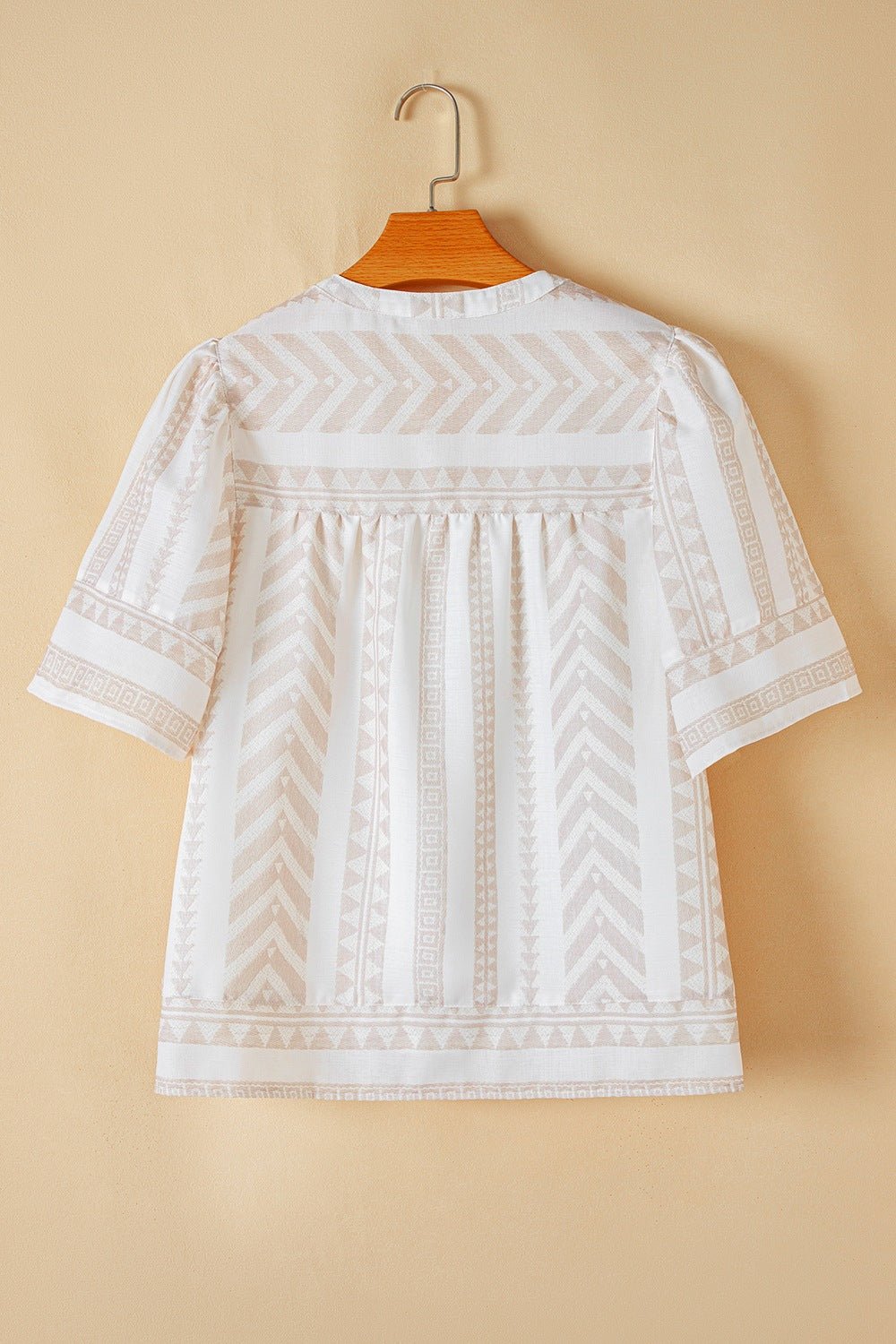 The Brittney Geometric Blouse - Oh she Rose