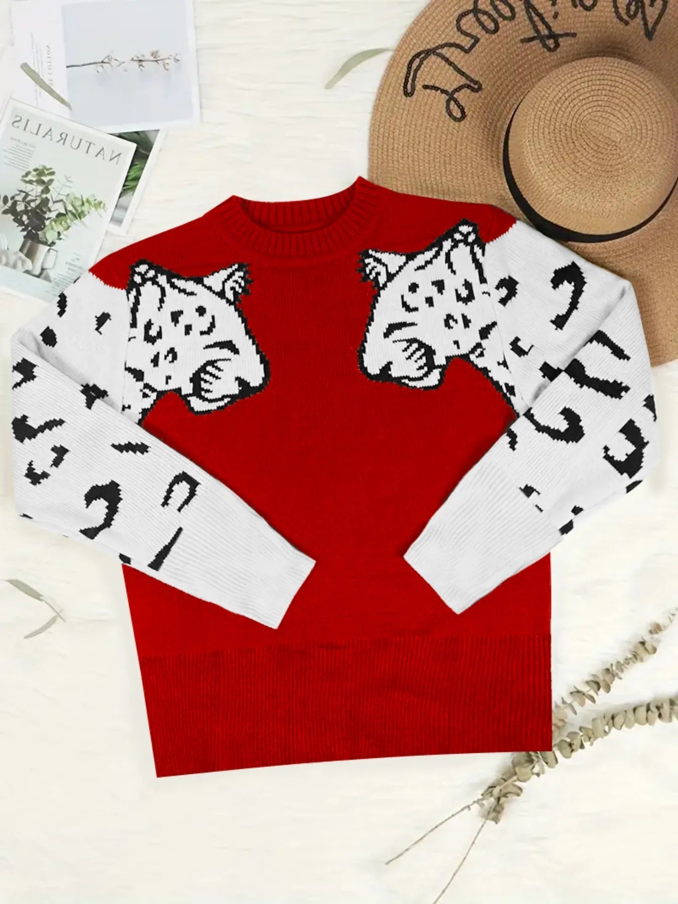 The Cats Meow Round Neck Sweater - Oh she Rose