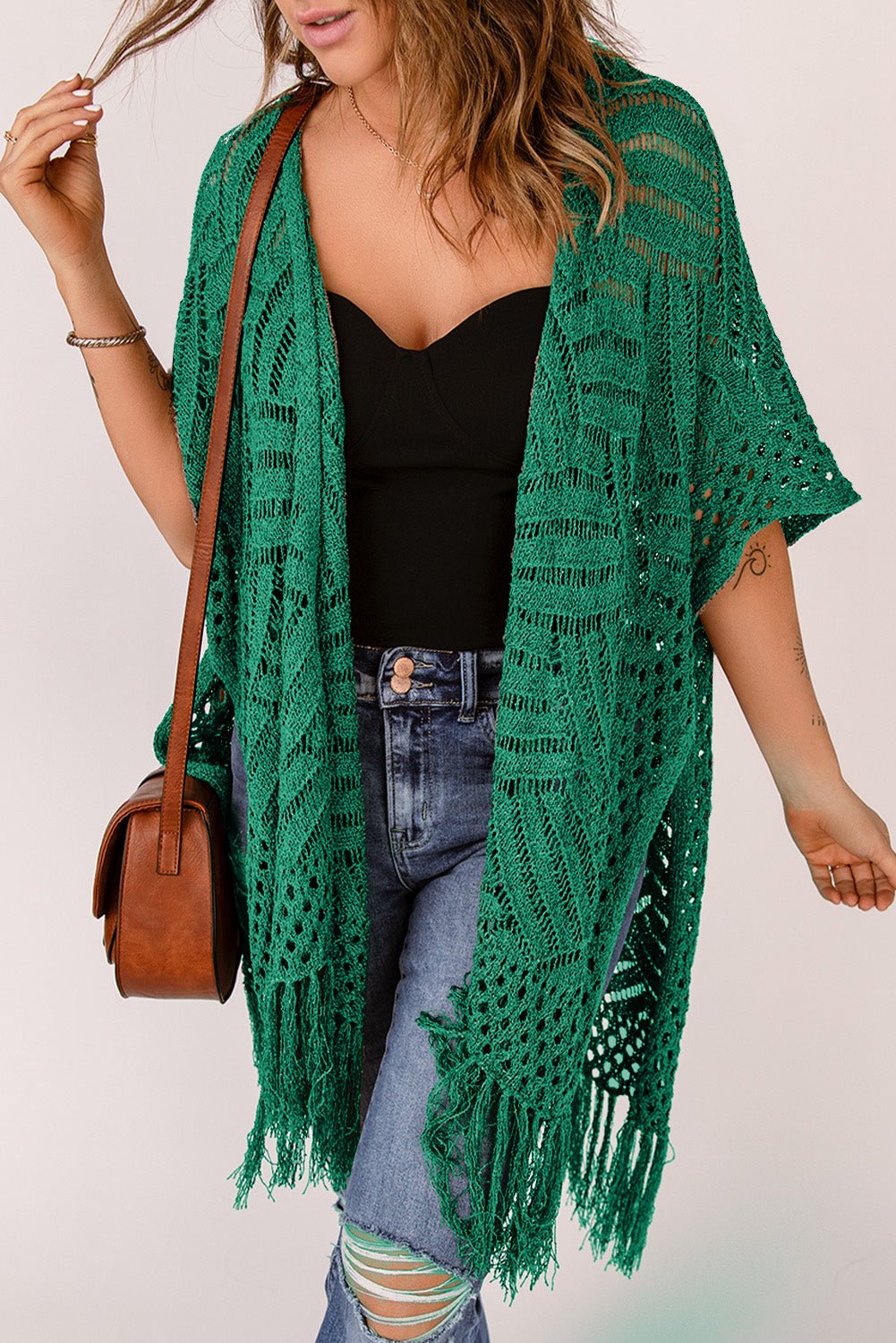 The Jackie Cardigan with Fringes - Oh she Rose