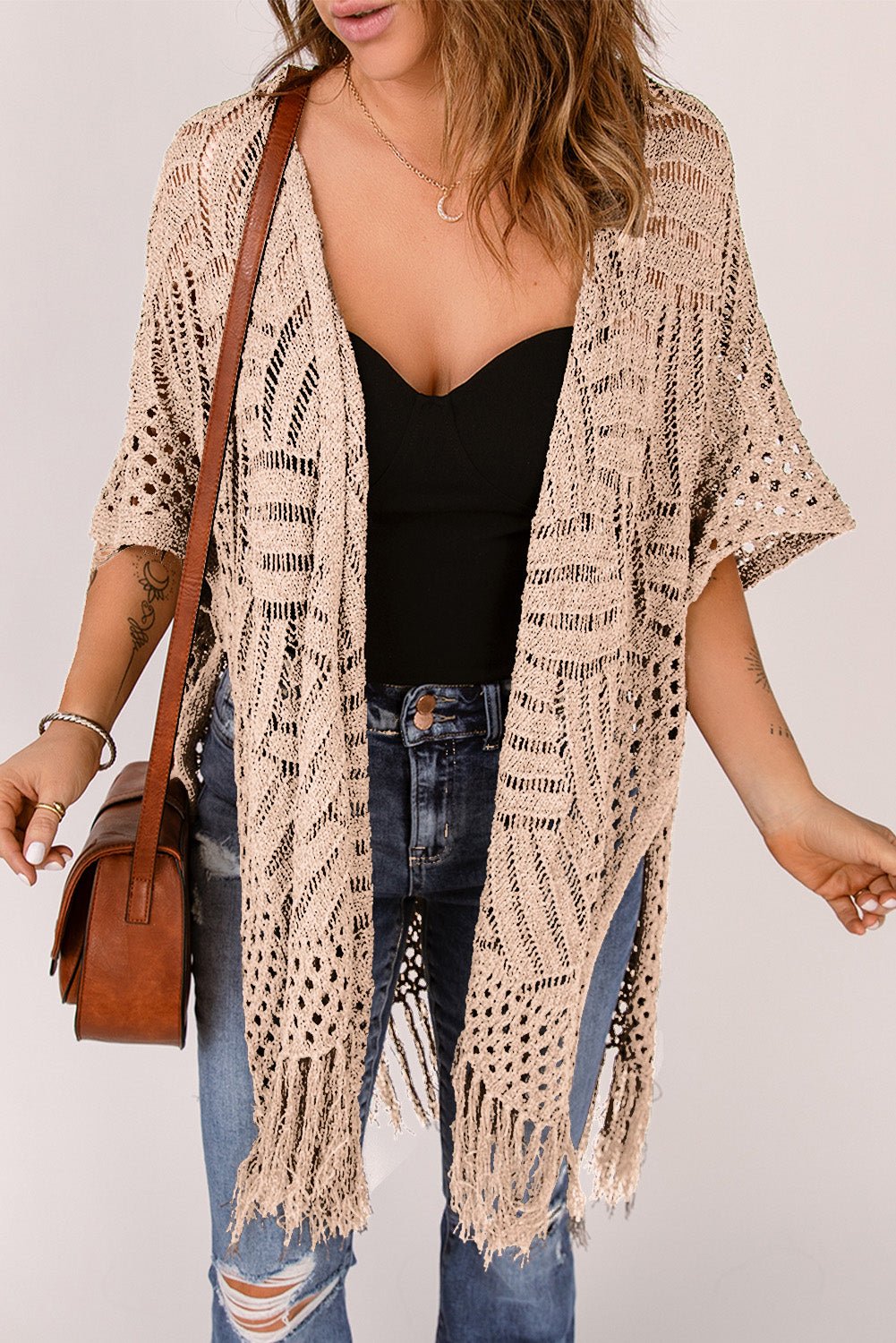 The Jackie Cardigan with Fringes - Oh she Rose