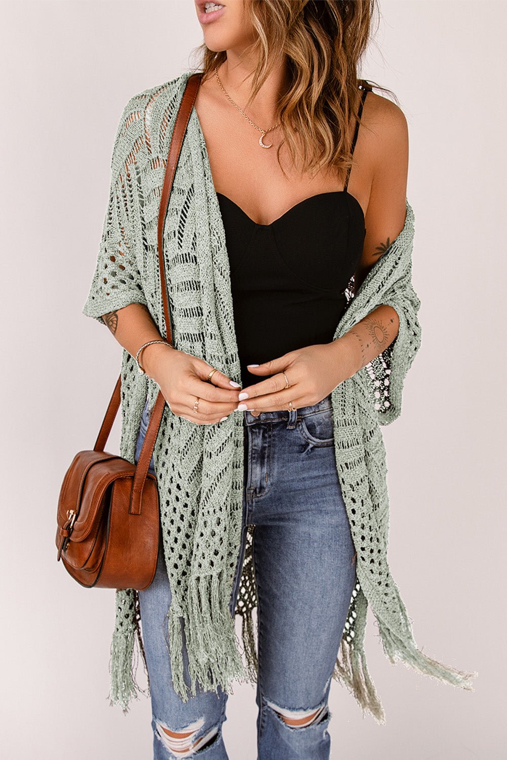 The Jackie Cardigan with Fringes - Oh she Rose