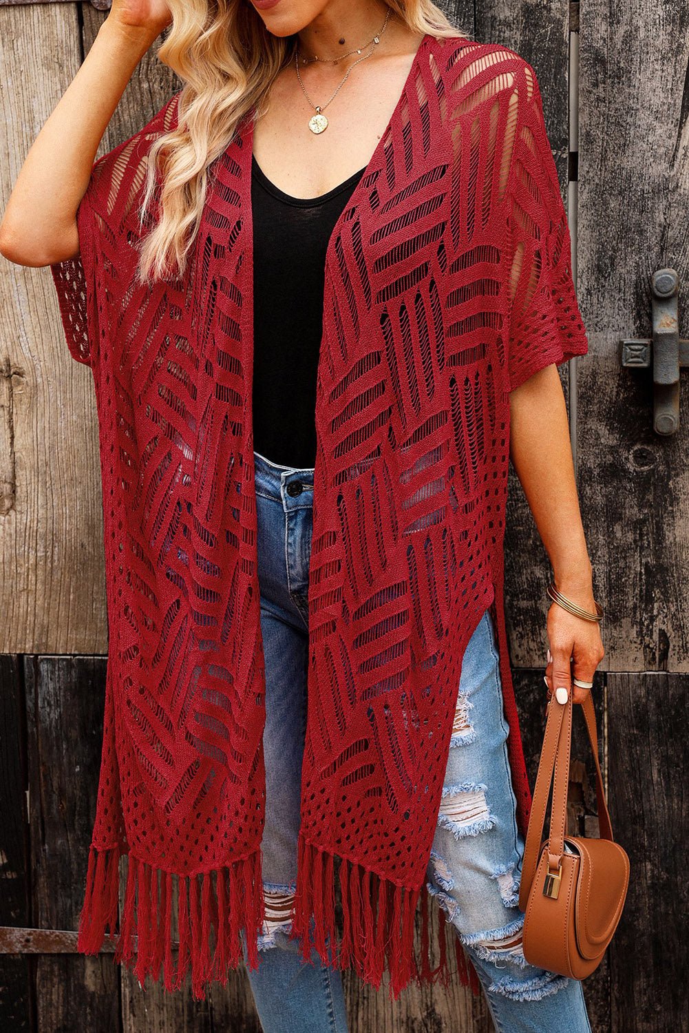 The Jackie Cardigan with Fringes - Oh she Rose