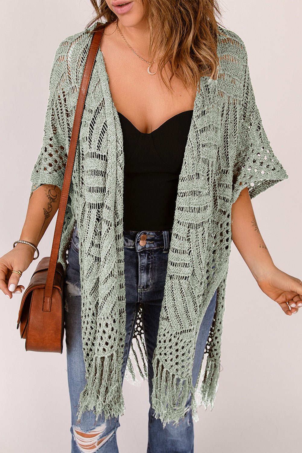 The Jackie Cardigan with Fringes - Oh she Rose