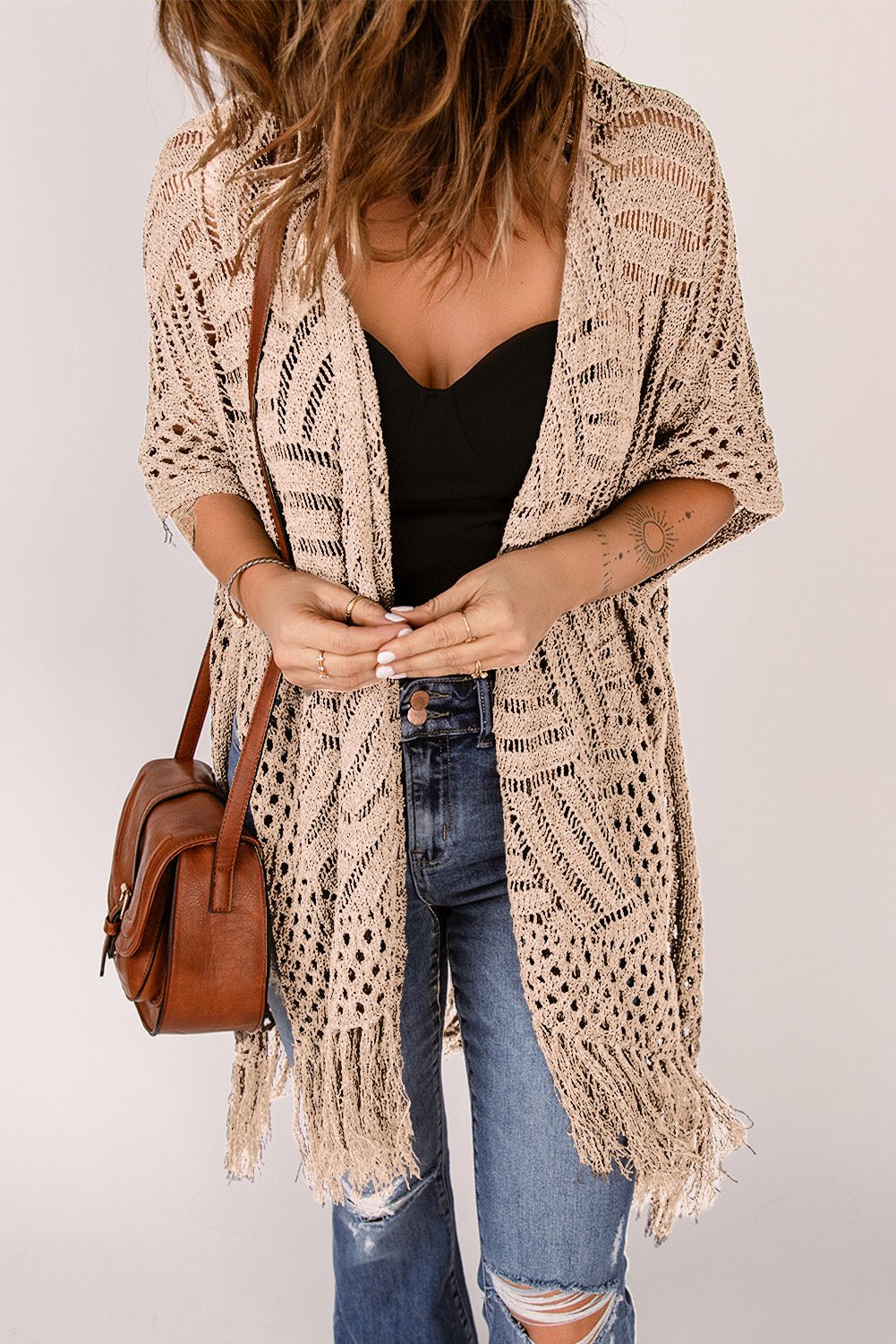 The Jackie Cardigan with Fringes - Oh she Rose