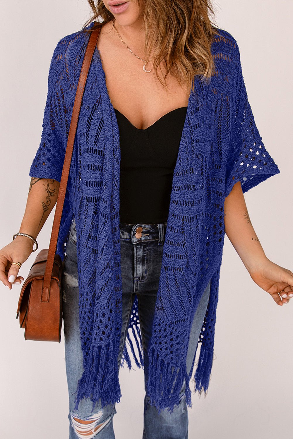 The Jackie Cardigan with Fringes - Oh she Rose