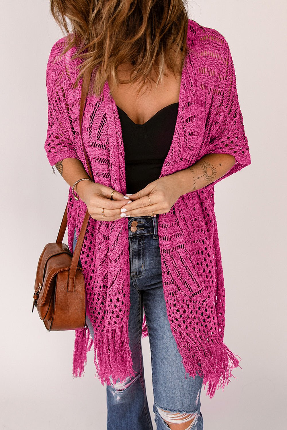 The Jackie Cardigan with Fringes - Oh she Rose