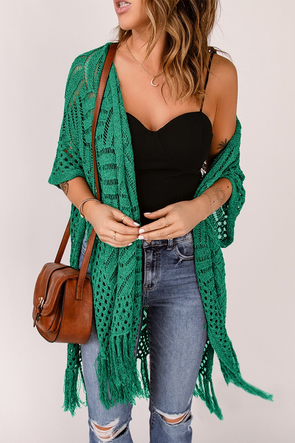 The Jackie Cardigan with Fringes - Oh she Rose