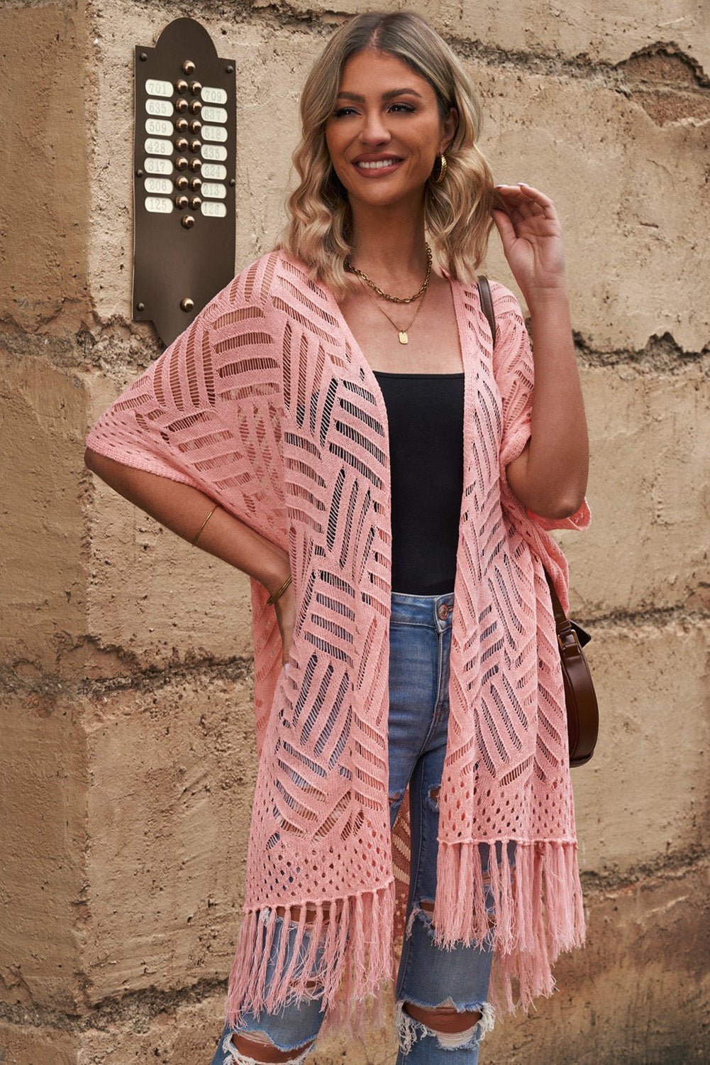 The Jackie Cardigan with Fringes - Oh she Rose