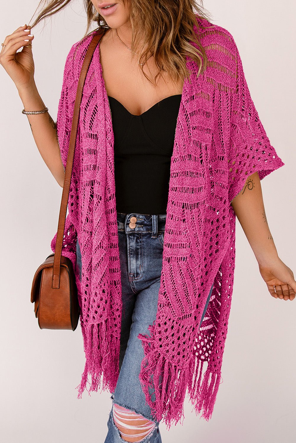 The Jackie Cardigan with Fringes - Oh she Rose