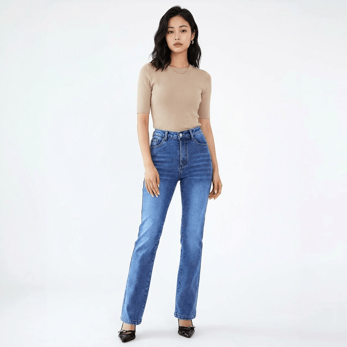 The Madison High - Rise Straight Jean - Oh she Rose