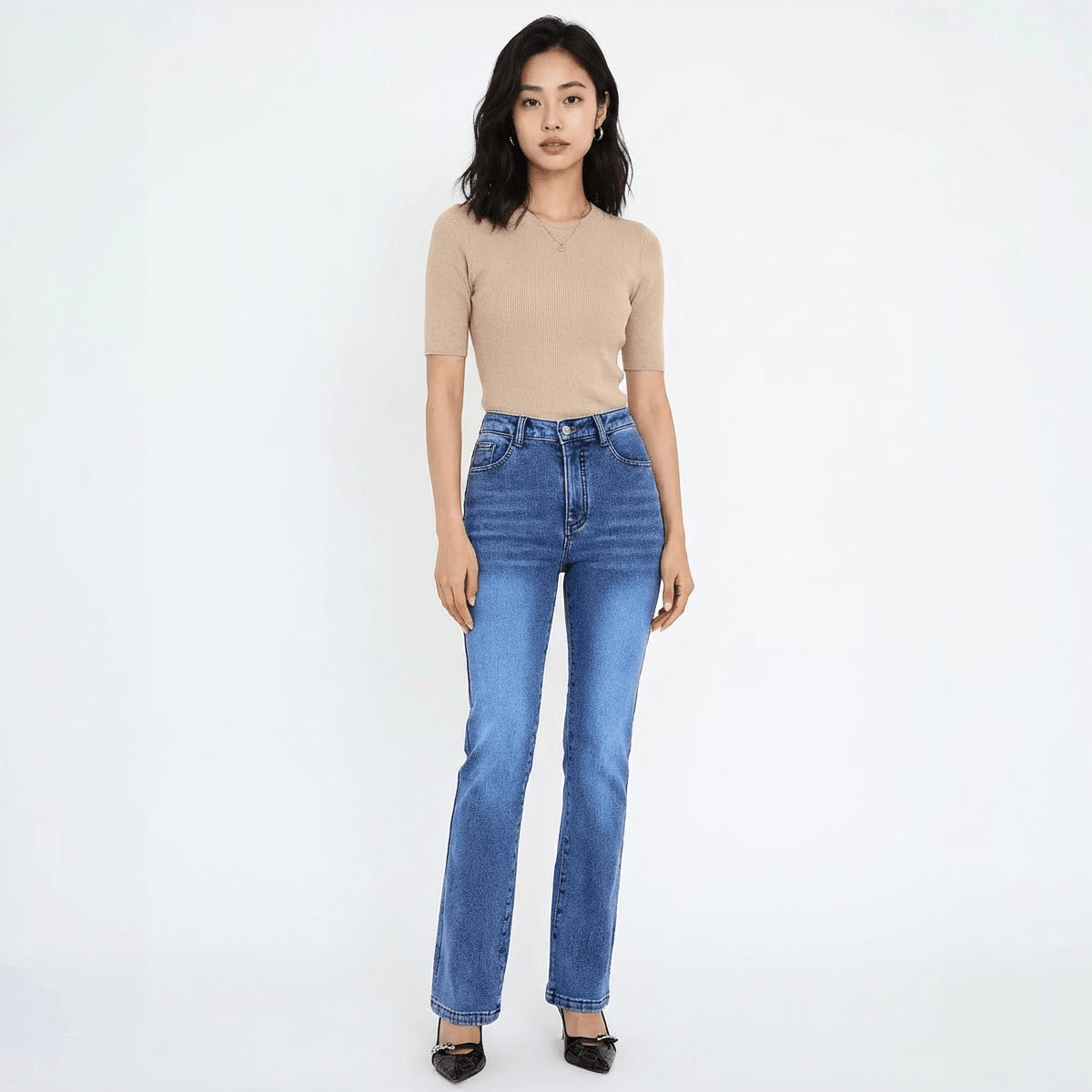 The Madison High - Rise Straight Jean - Oh she Rose