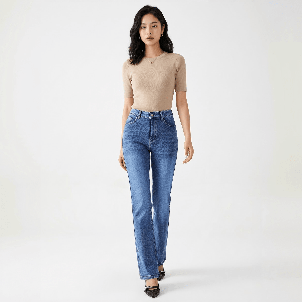 The Madison High - Rise Straight Jean - Oh she Rose