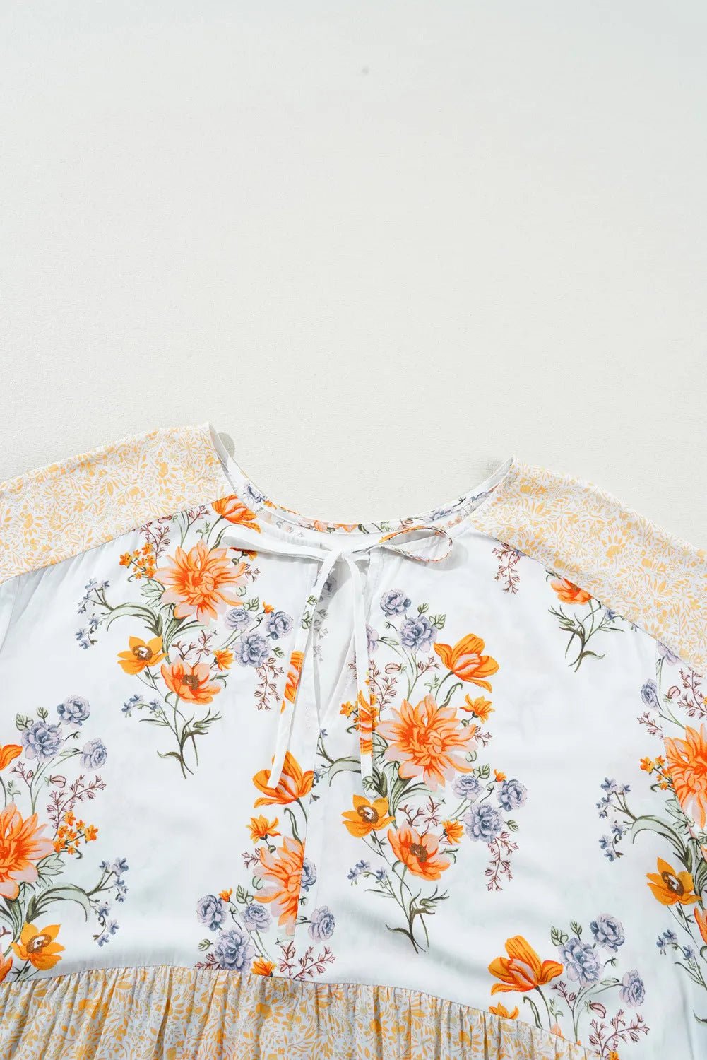 The Marbella Tie Neck Long Sleeve Blouse - Oh she Rose