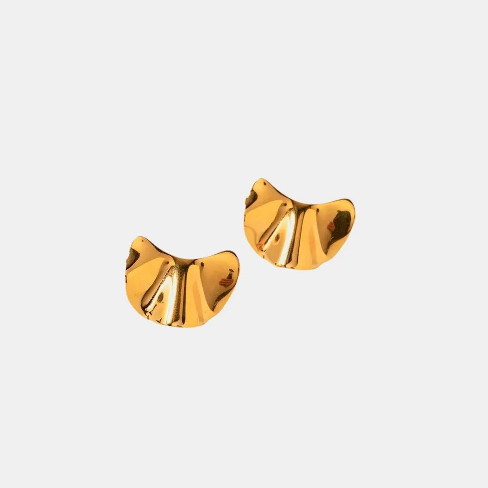 The Wave 18K Gold - Plated Earrings - Oh she Rose