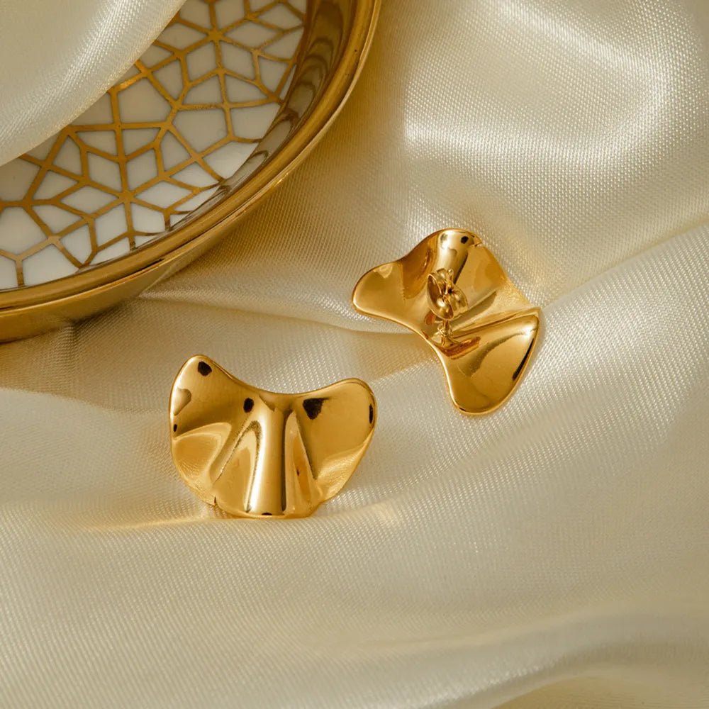 The Wave 18K Gold - Plated Earrings - Oh she Rose