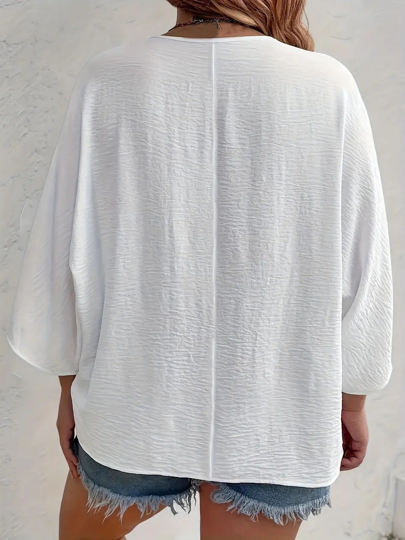 V - Neck Button Down Shirt - Oh she Rose