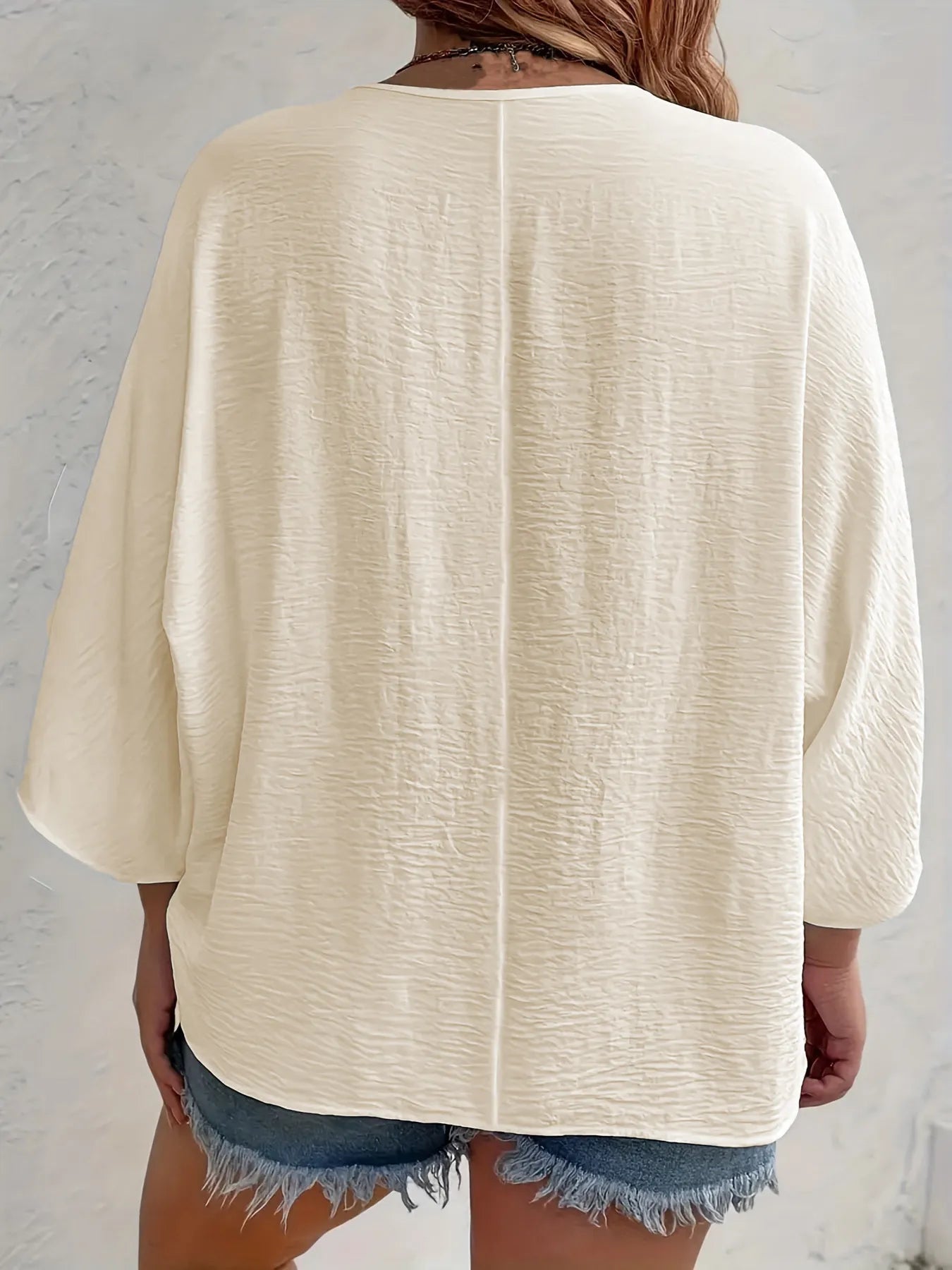 V - Neck Button Down Shirt - Oh she Rose