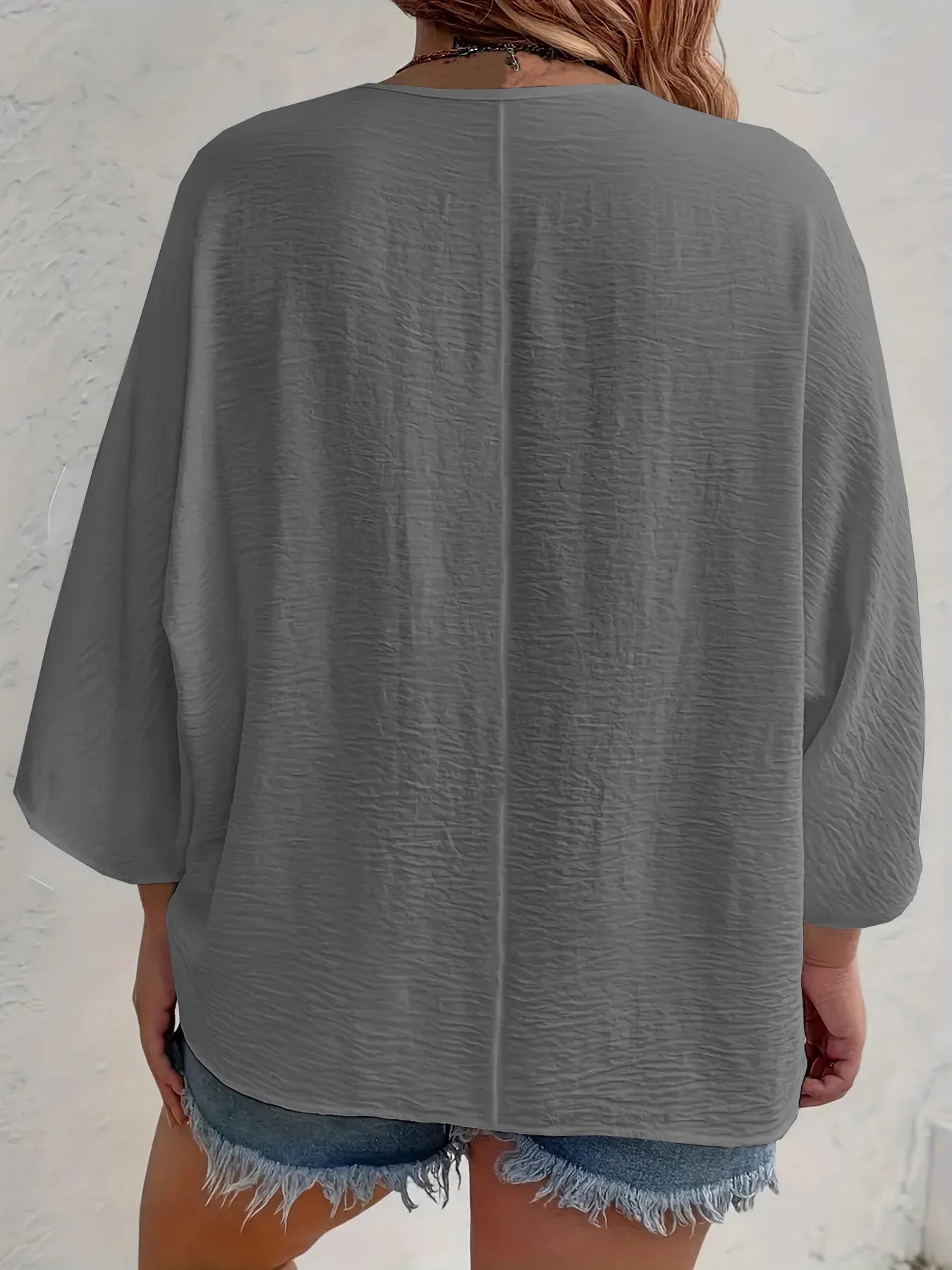 V - Neck Button Down Shirt - Oh she Rose