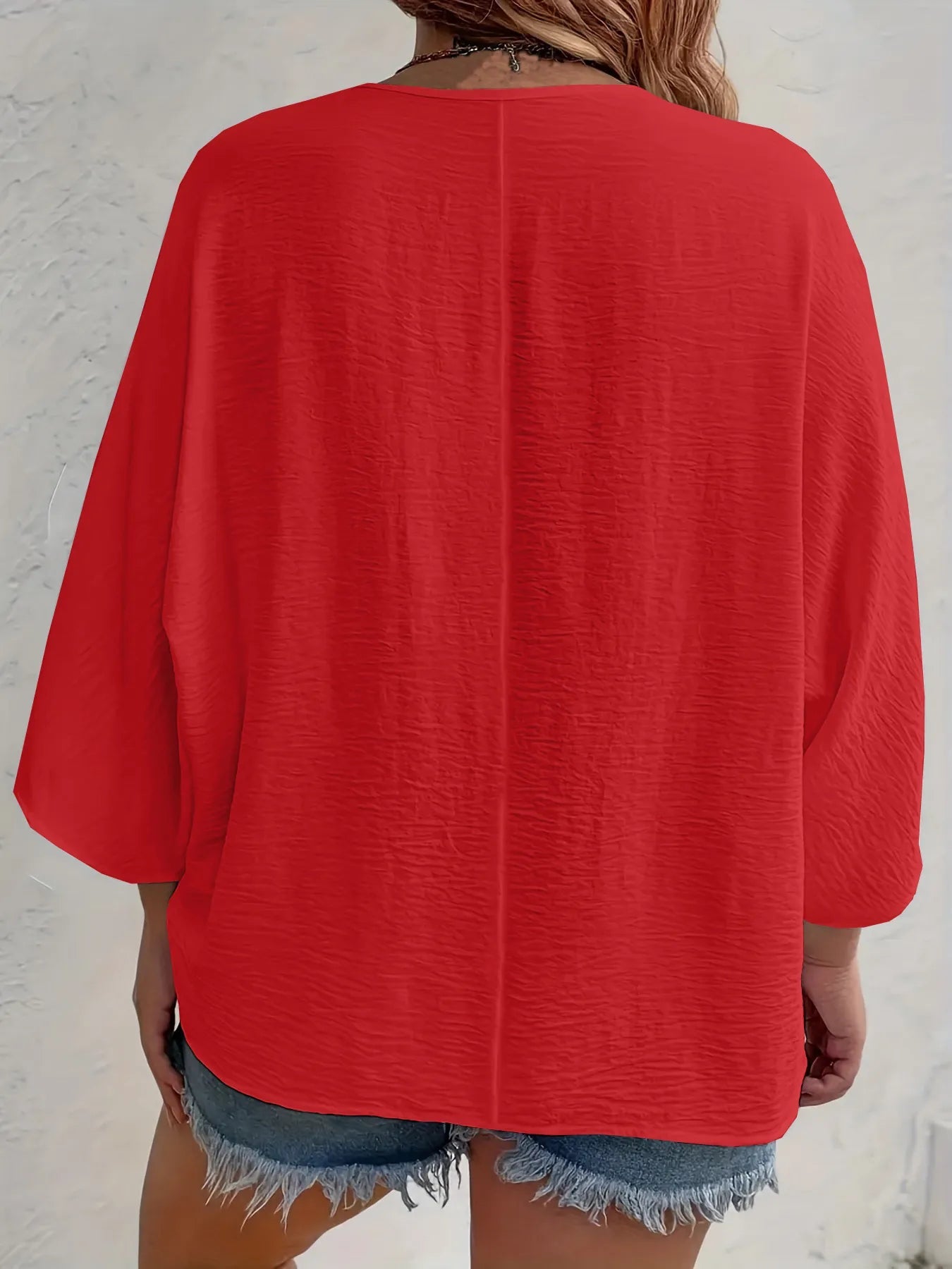 V - Neck Button Down Shirt - Oh she Rose