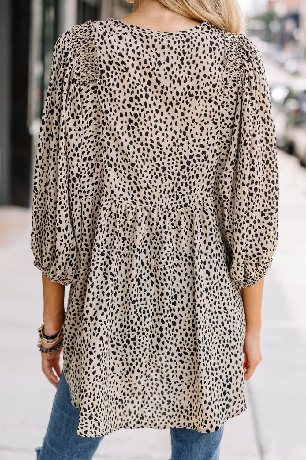 Very Grrrr Three - Quarter Sleeve Blouse - Oh she Rose