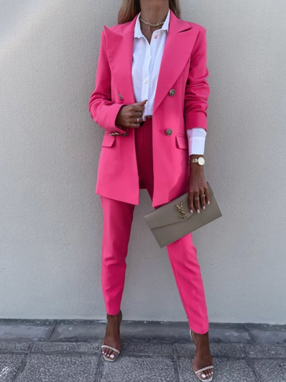 Who's that Hustler? Blazer and Pants Set - Oh she Rose