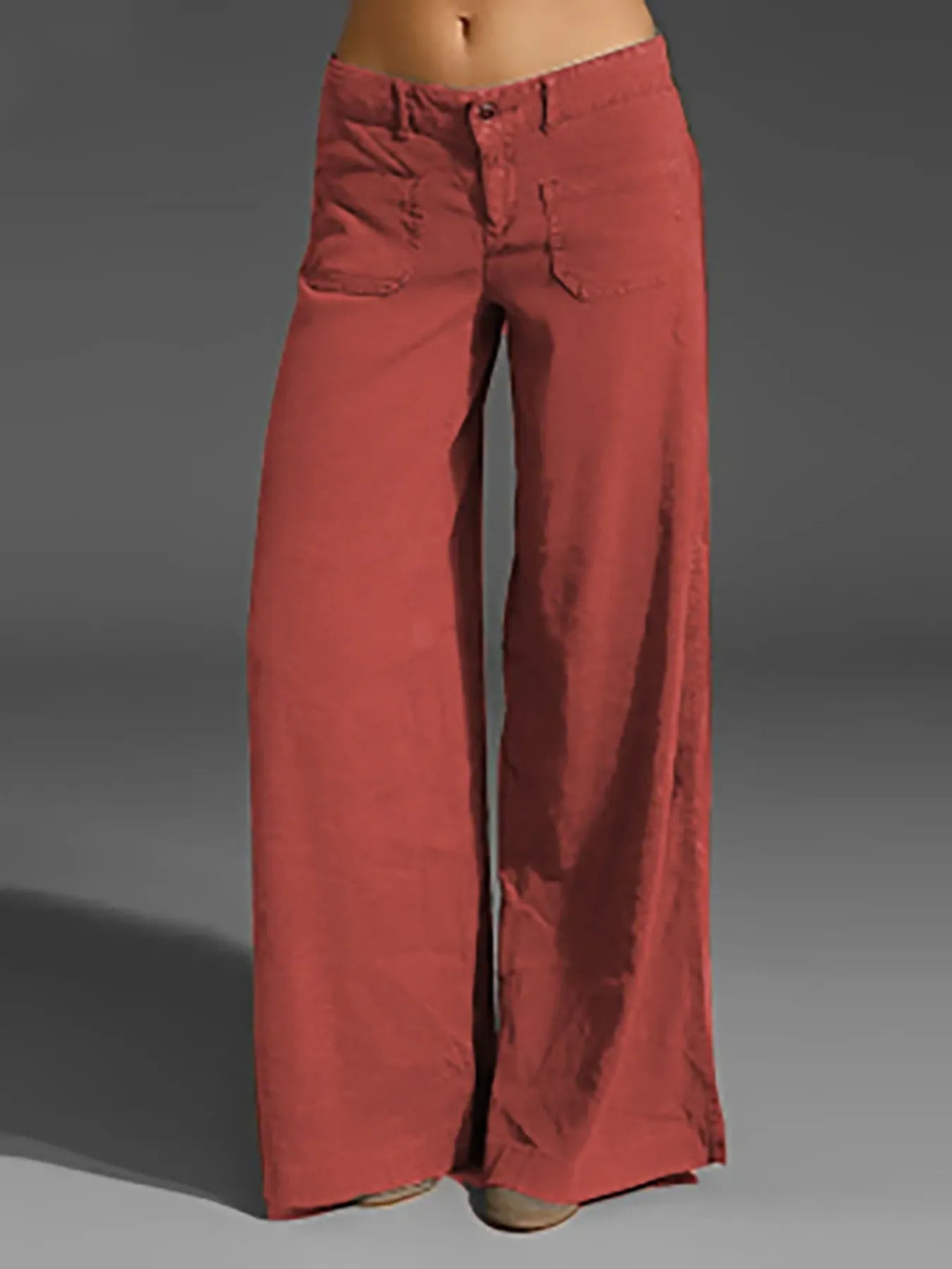 Wide Leg Pants with Pockets - Oh she Rose