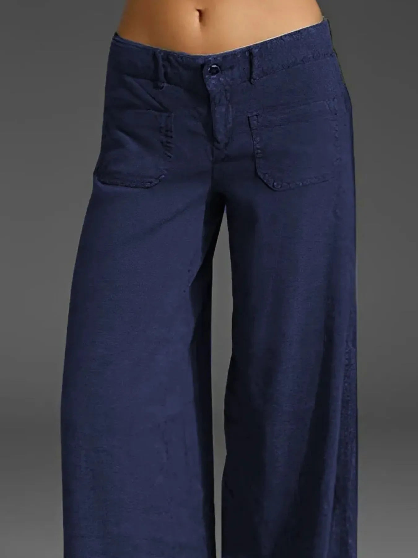 Wide Leg Pants with Pockets - Oh she Rose