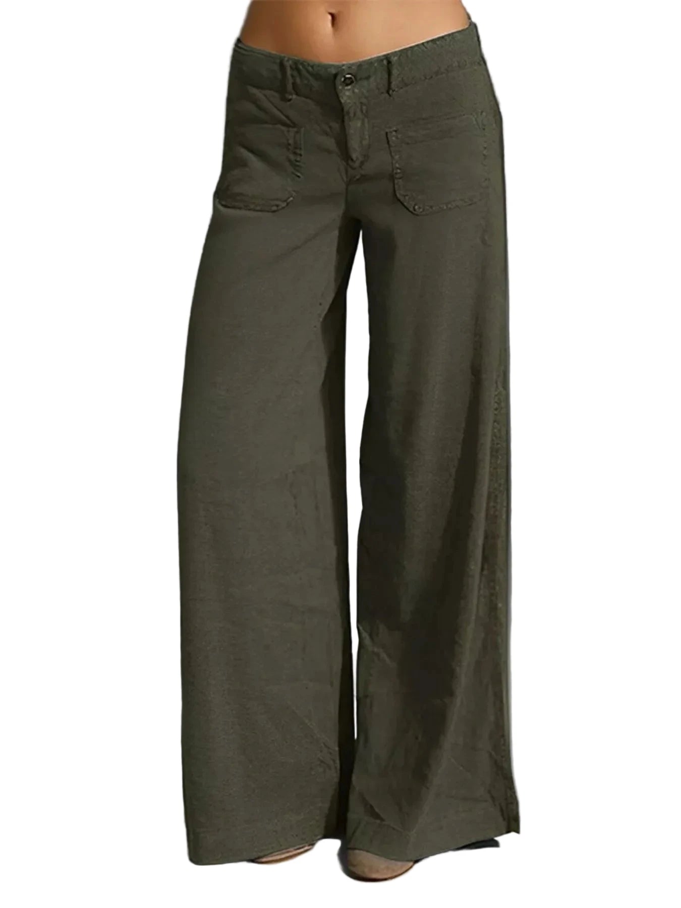 Wide Leg Pants with Pockets - Oh she Rose