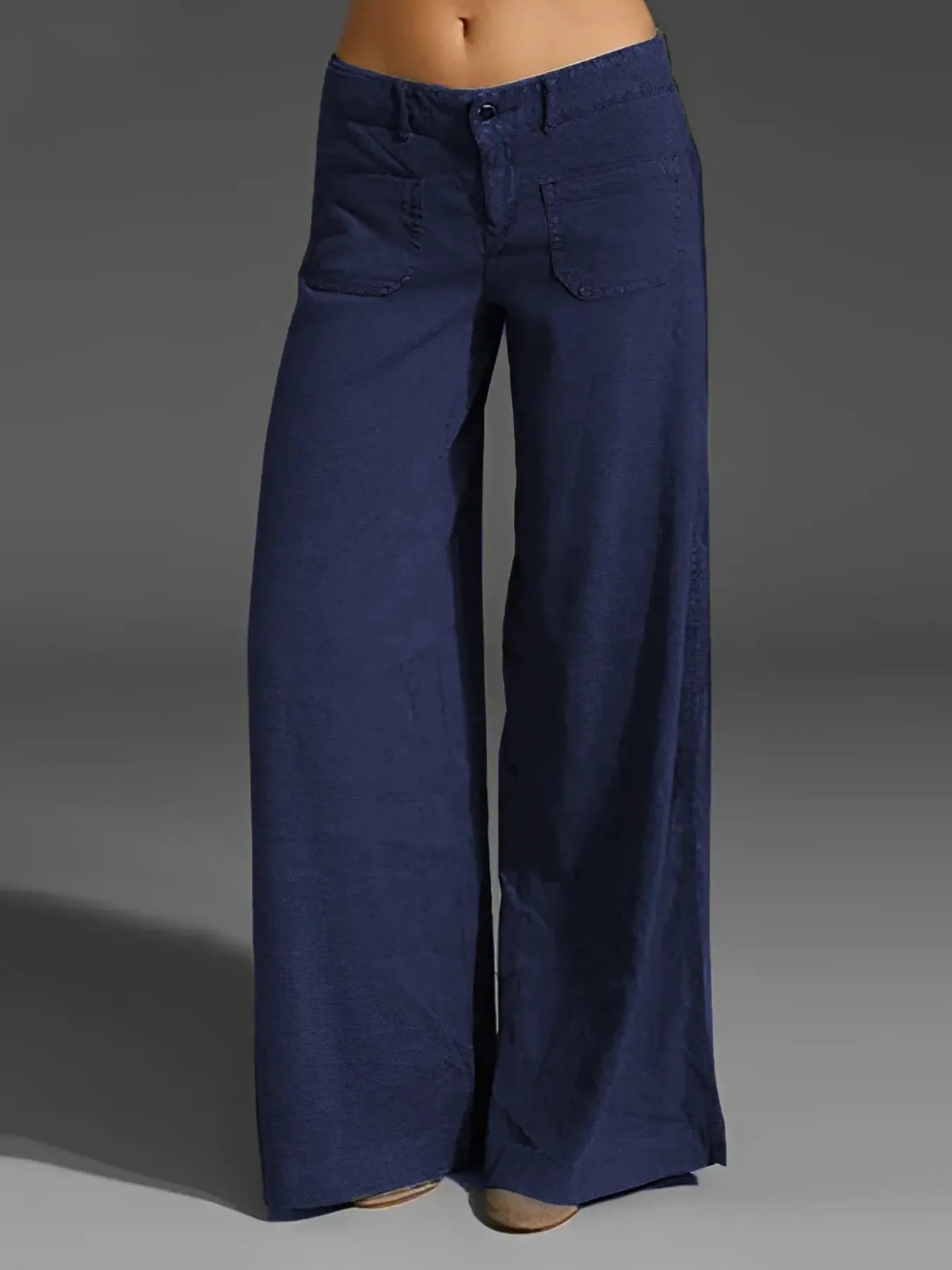 Wide Leg Pants with Pockets - Oh she Rose