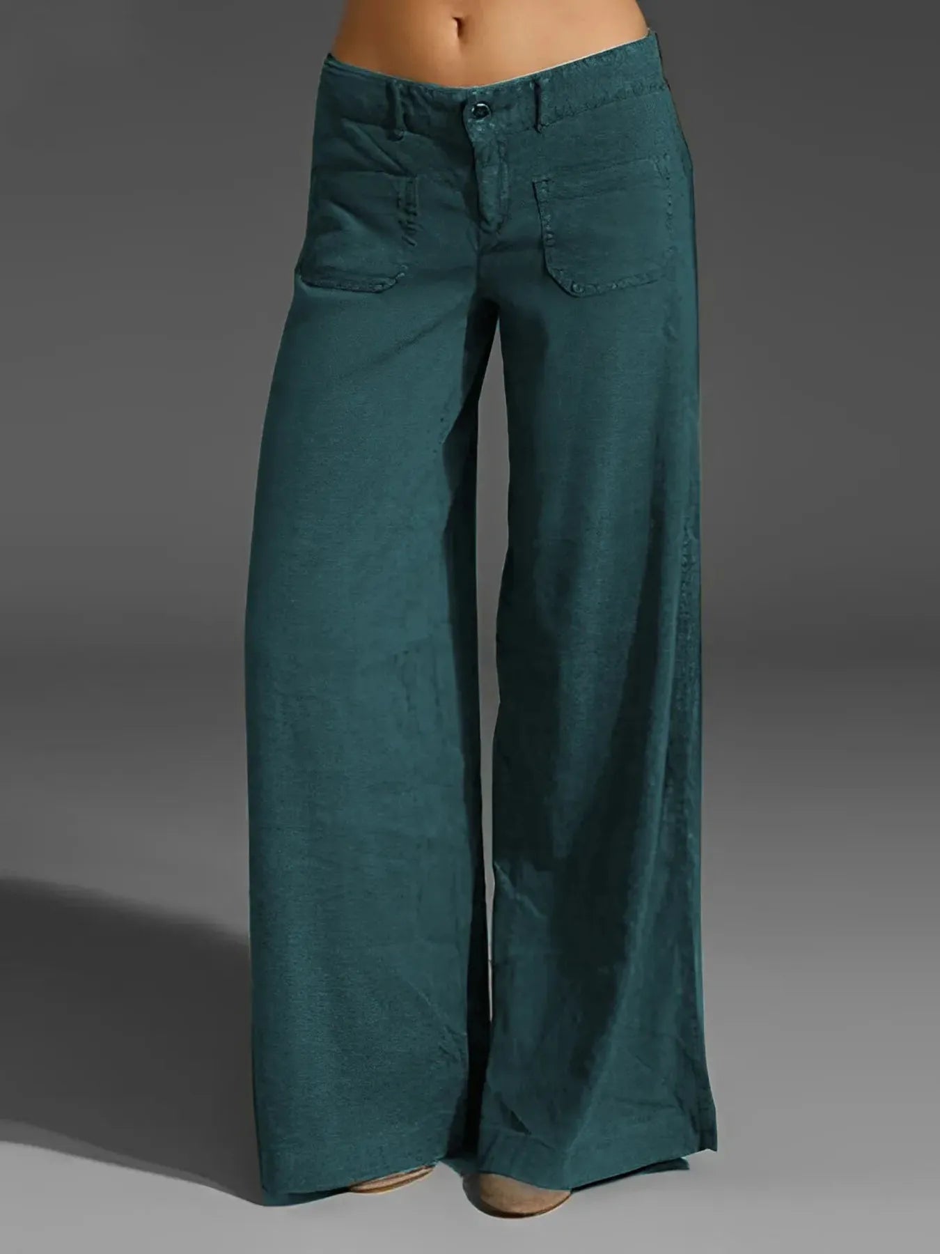 Wide Leg Pants with Pockets - Oh she Rose