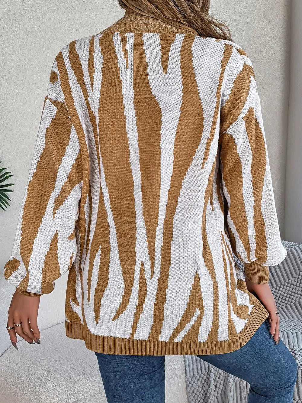 Zen Zebra Cardigan - Oh she Rose